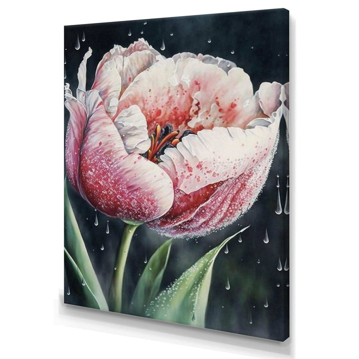 Blooming Tulip Flowers Watercolor I