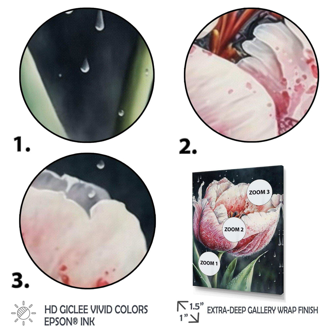 Blooming Tulip Flowers Watercolor I