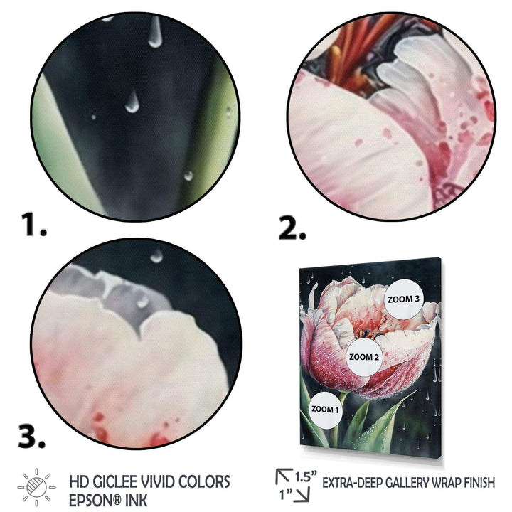 Blooming Tulip Flowers Watercolor I