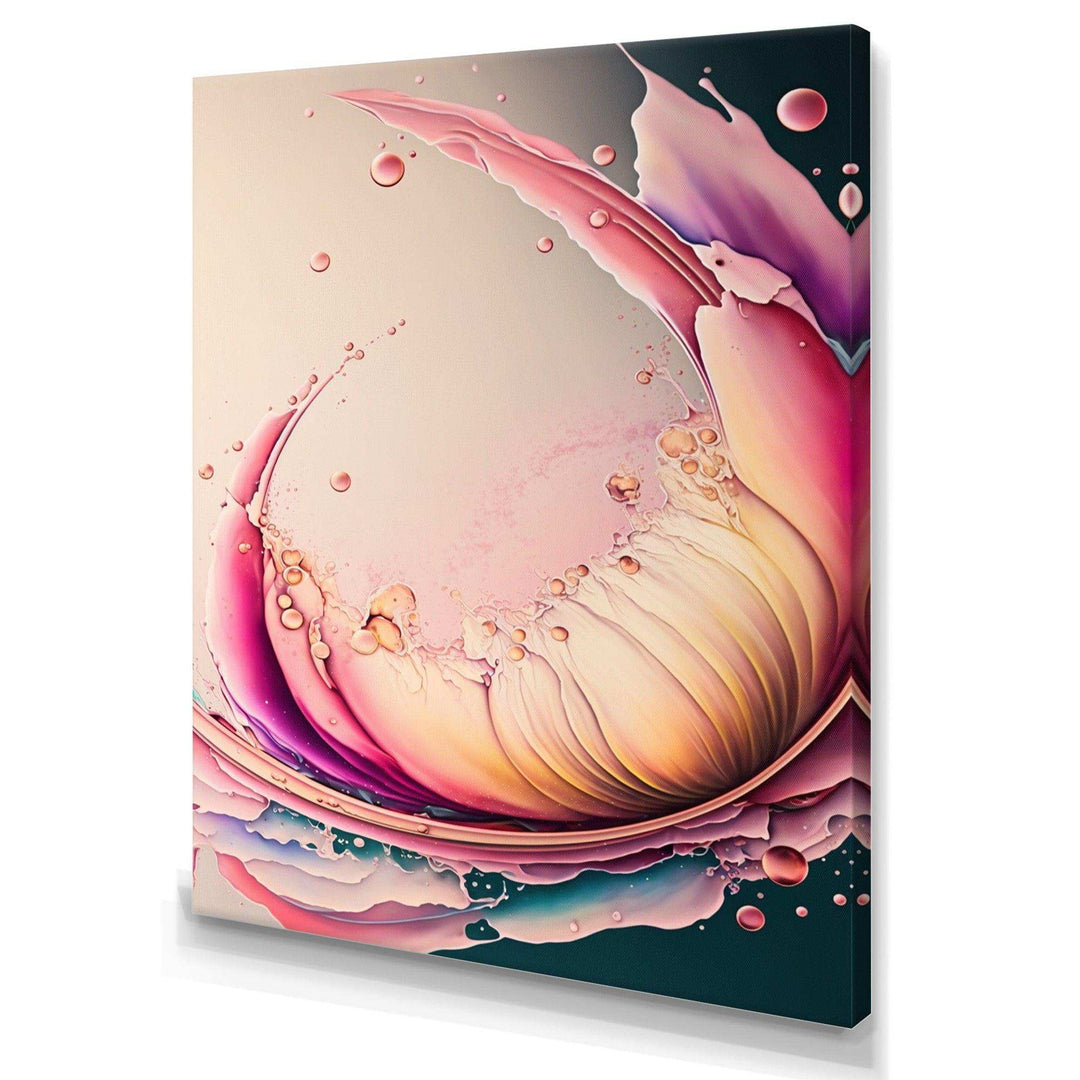 Multicolor Liquid Ink Tulip Flowers IV
