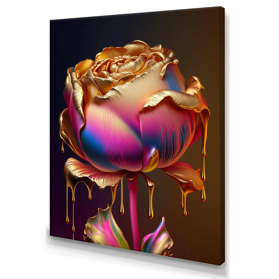 Rainbow Peony Liquid Gold Drips Hyper III