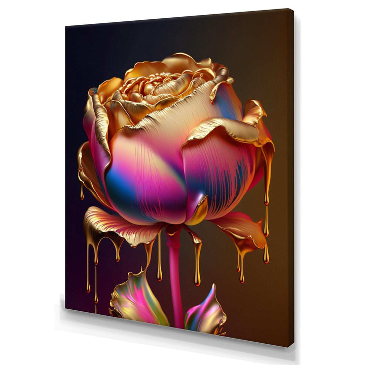 Rainbow Peony Liquid Gold Drips Hyper III