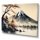 Japanese Landscape In Watercolor II