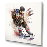 Usa Hockey Player In Action I