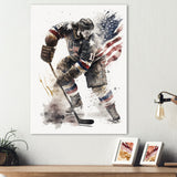 Usa Hockey Player In Action II