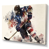 Usa Hockey Player In Action III