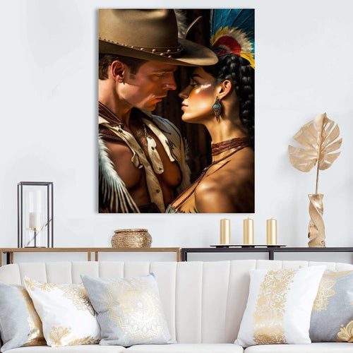 Cowboy And An Indian Woman In Love III