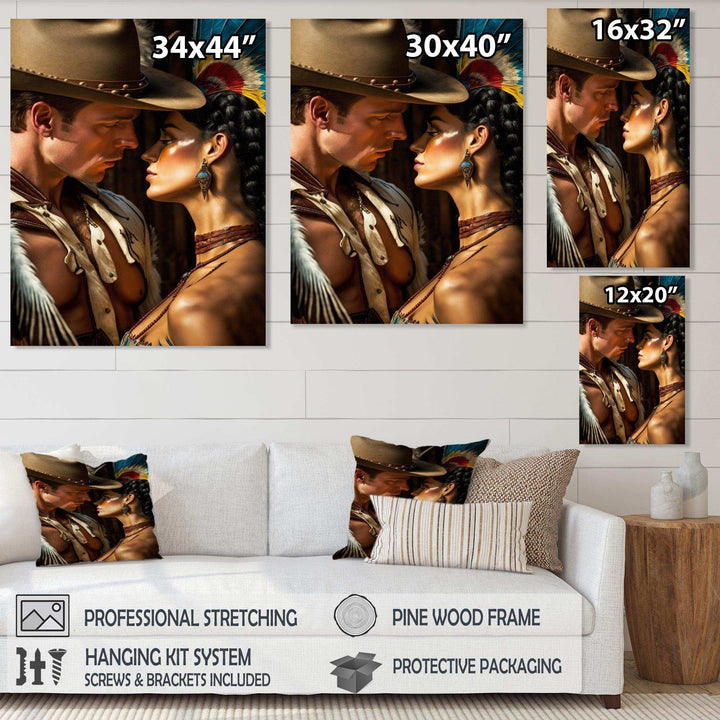 Cowboy And An Indian Woman In Love III