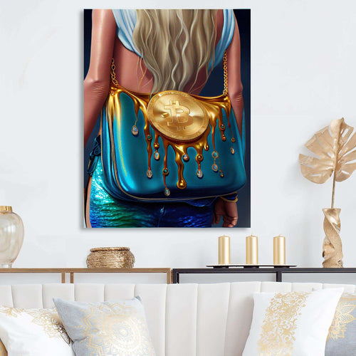 Fashion Girl Going Out Tonight With Bitcoin II