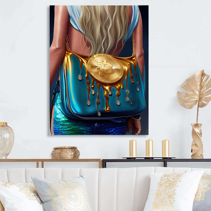 Fashion Girl Going Out Tonight With Bitcoin II