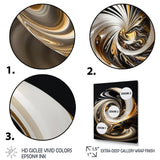 Gold And Black Stained Glass Spiral II
