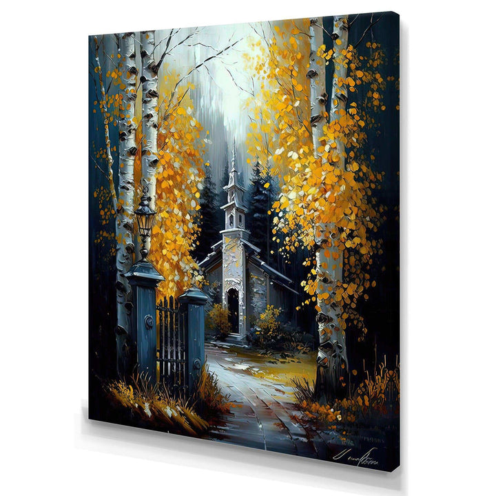 Church In Forest In Autumn III