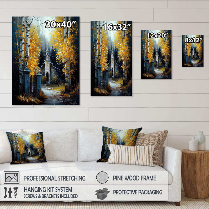 Church In Forest In Autumn III