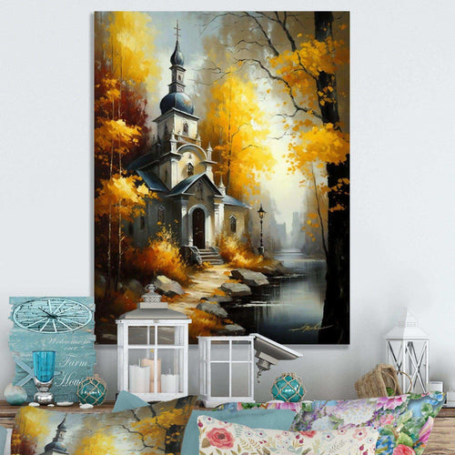 Church In Forest In Autumn IV