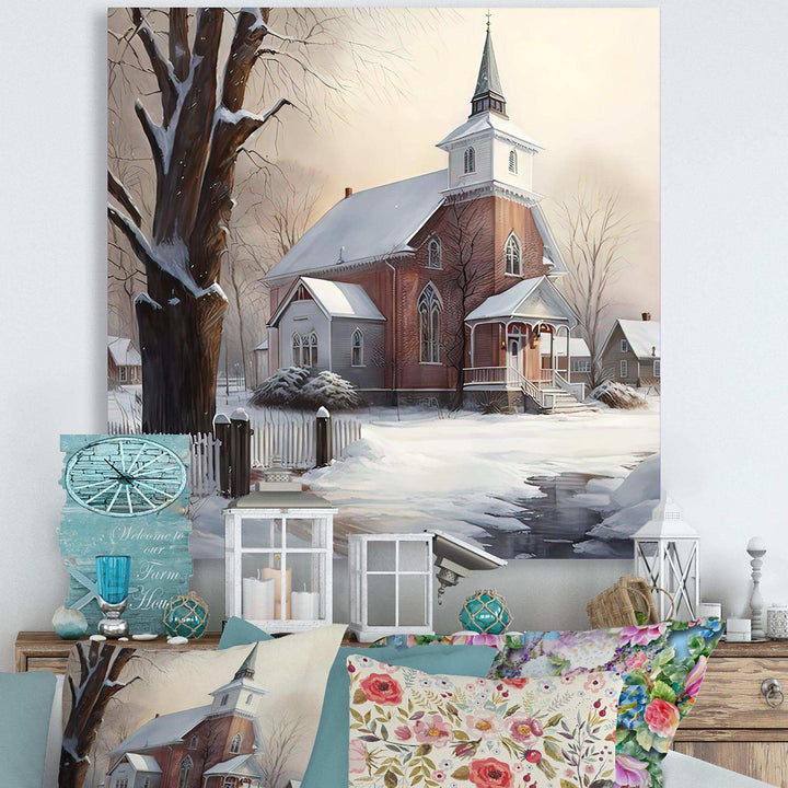 Church In Country During Winter II