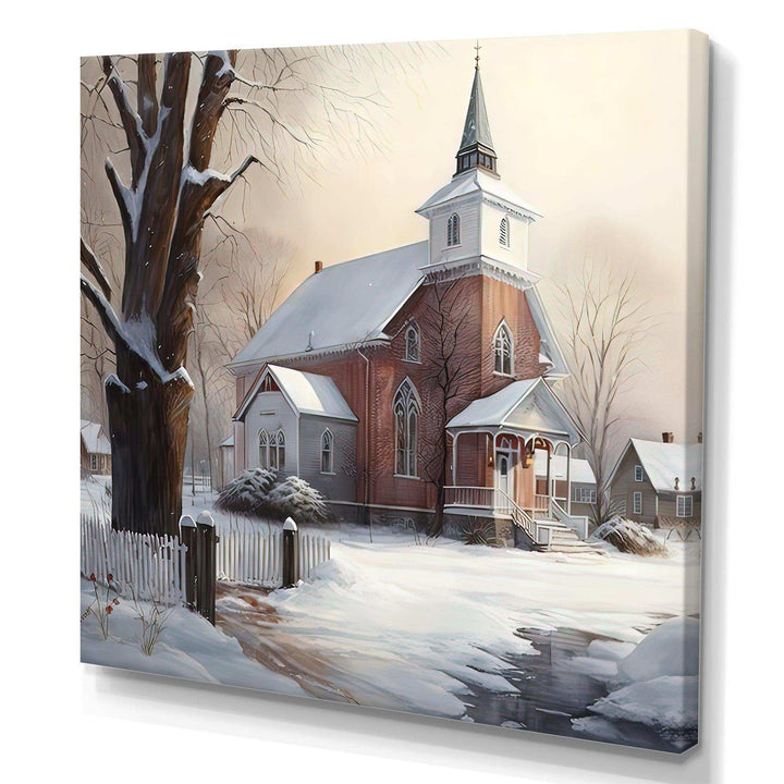 Church In Country During Winter II