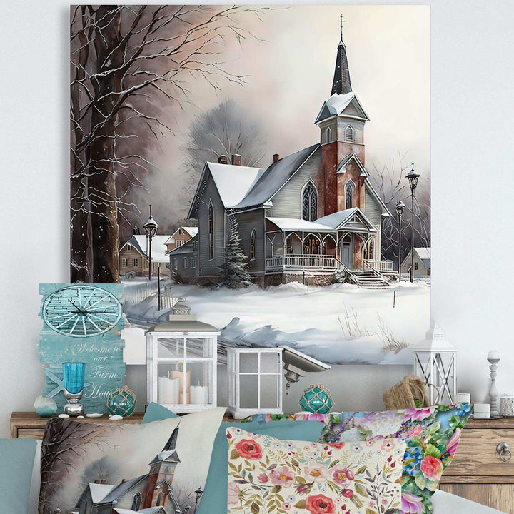 Church In Country During Winter V