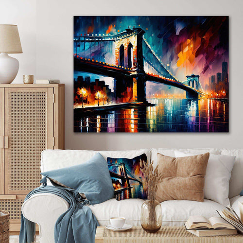 Colorful Brooklyn Bridge