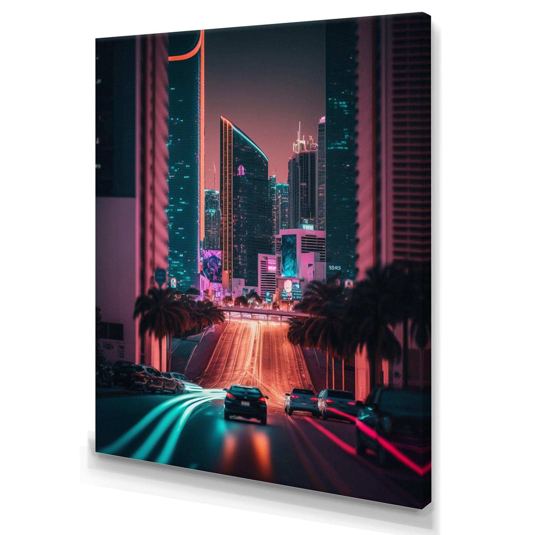 Futuristic Miami Neon Art I