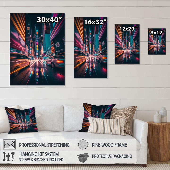 Futuristic New York City Neon II
