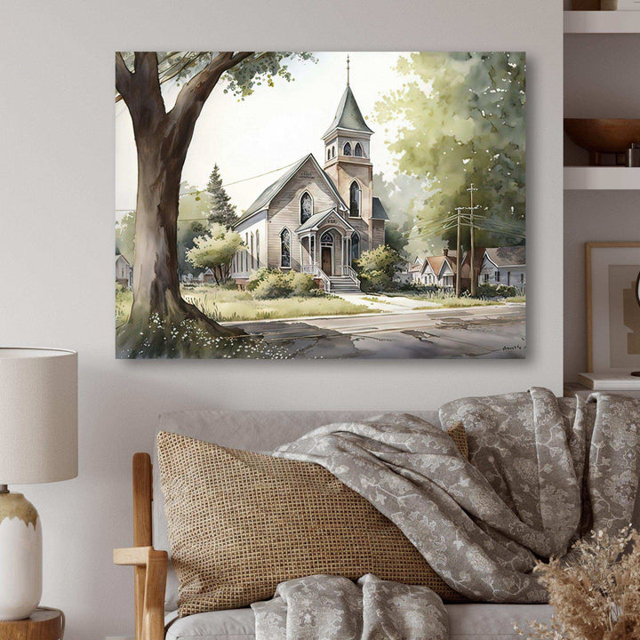 Monochome Yellow And Grey Farm III