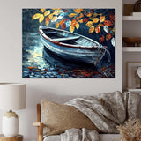 Canoe On A Lake In Fall V