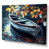 Canoe On A Lake In Fall V