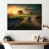 Golf Course At Sunset I