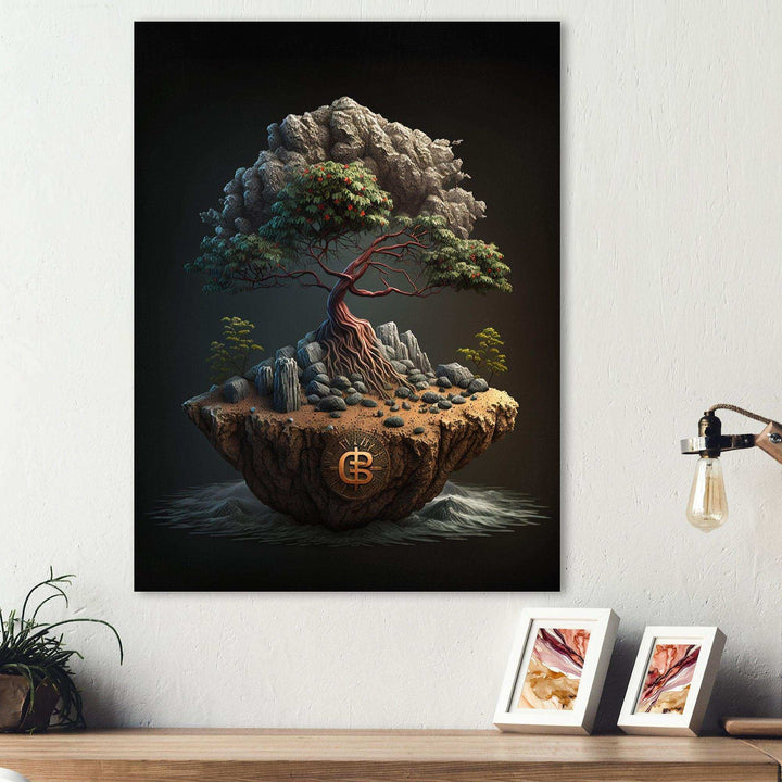 Bonsai Tree On Rocks II