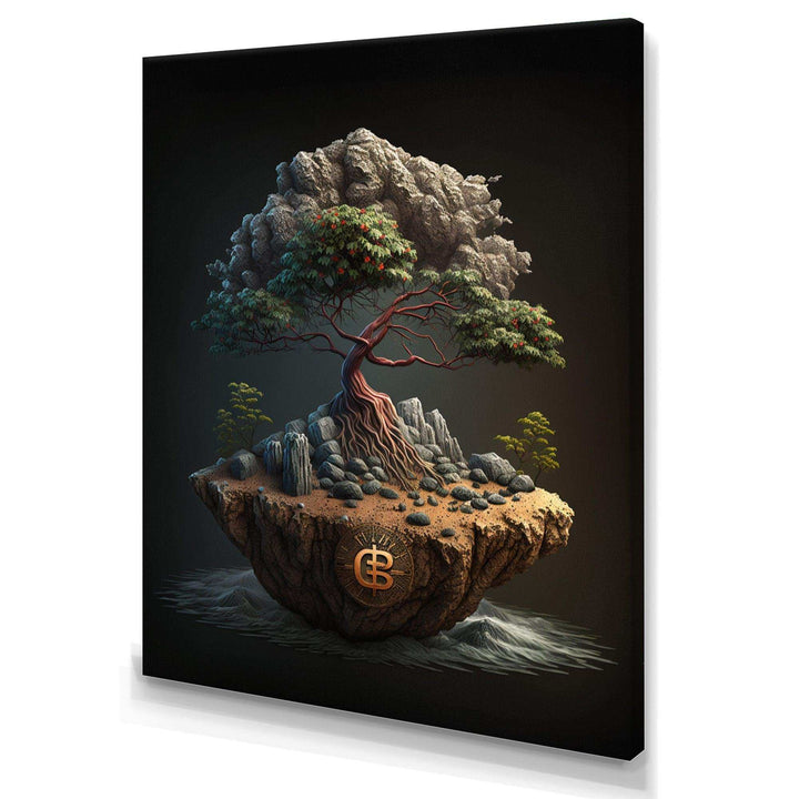 Bonsai Tree On Rocks II