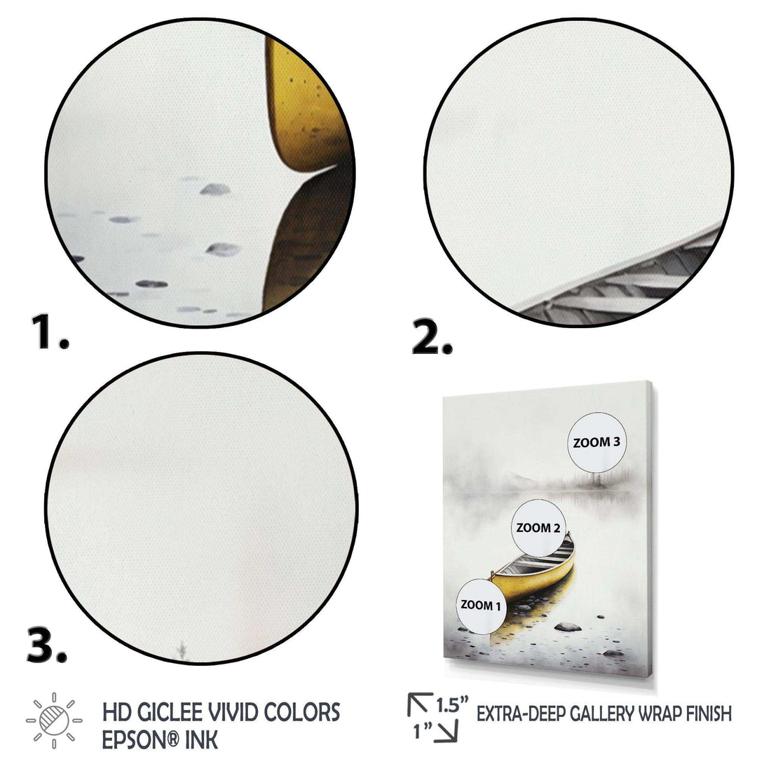 Yellow Canoe On The Lake I