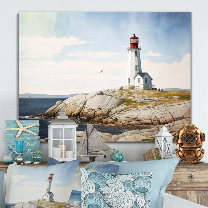 Lighthouse By The Ocean III