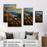 Orange Flowers By The Coast I