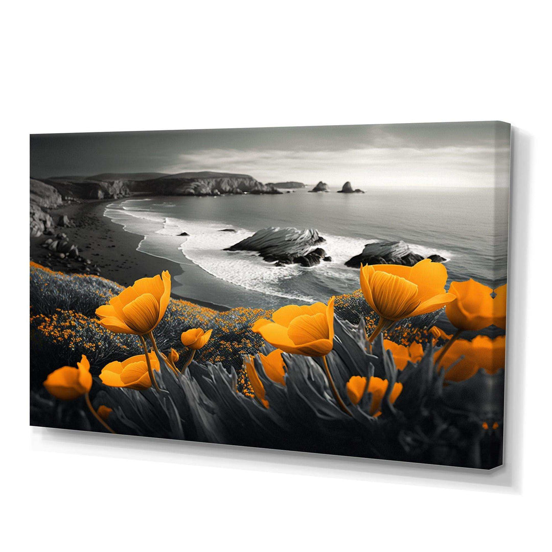 Yellow Flowers By The Coast II
