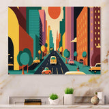 Futuristic Cityscape With Cars II