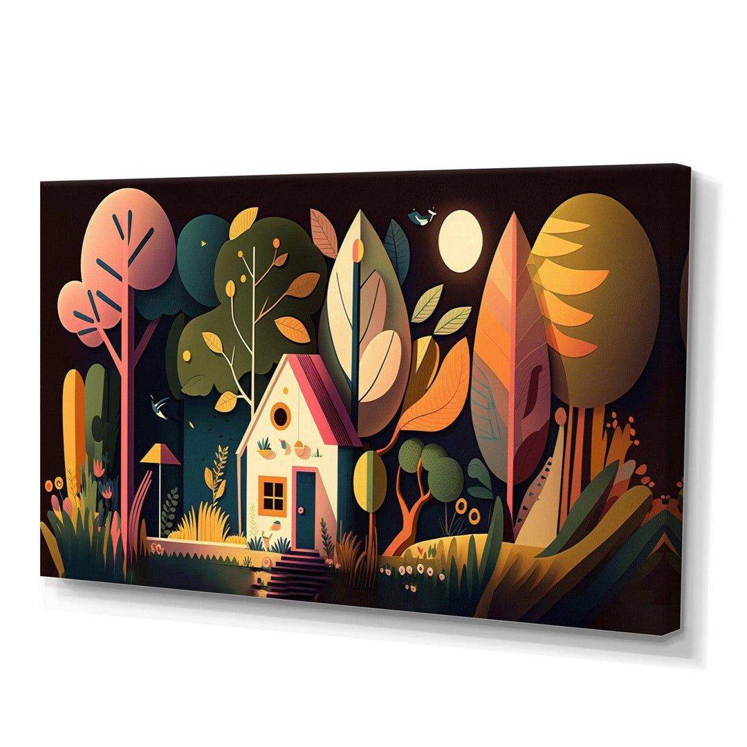Futuristic Cityscape With Trees III