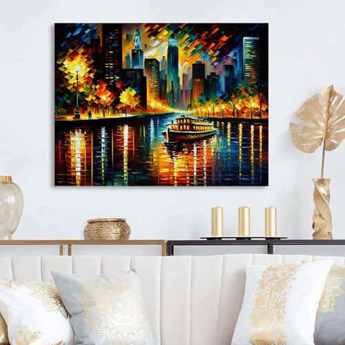 Chicago River View In The Fall I