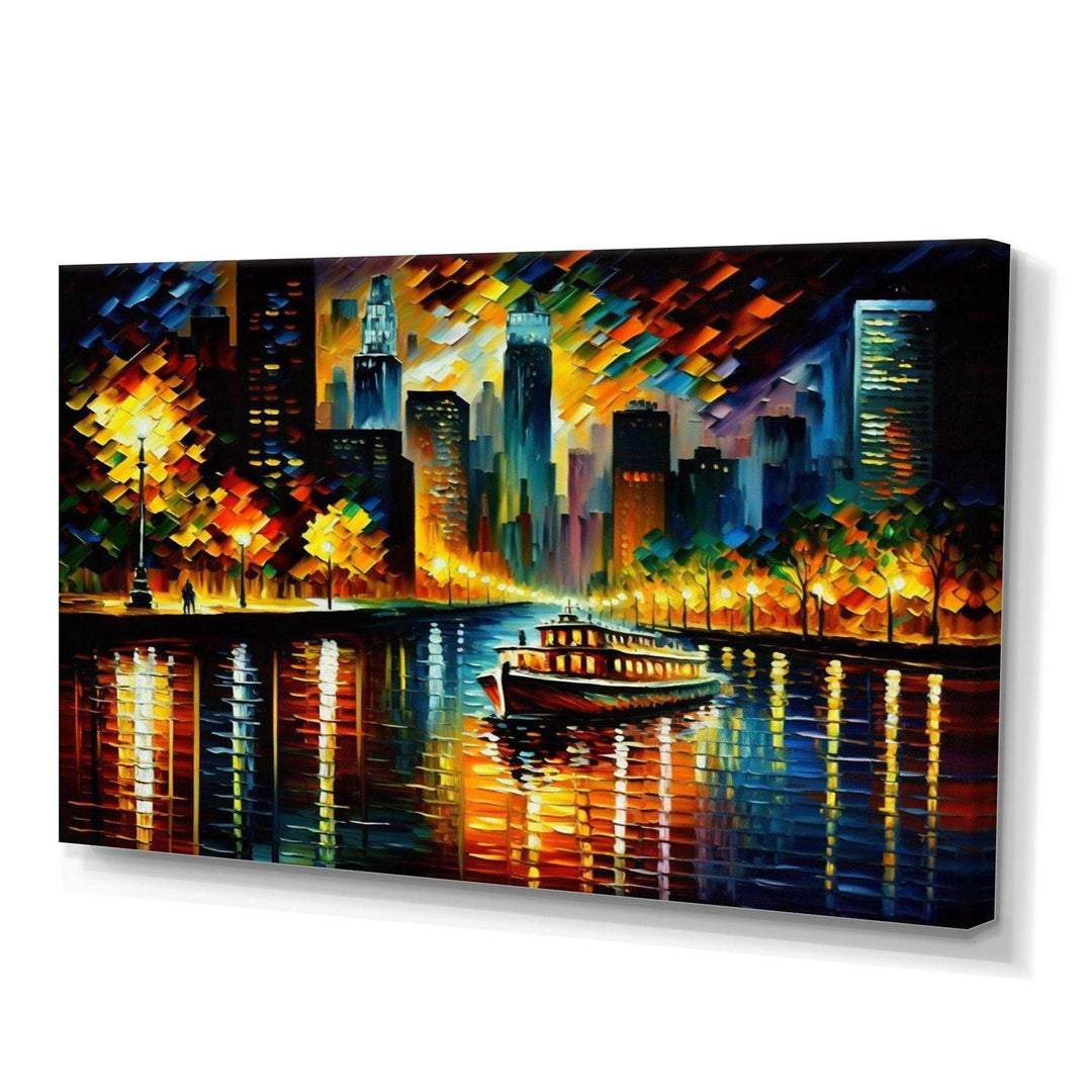 Chicago River View In The Fall I