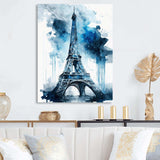 Paris Eiflel Tower Grey And Blue