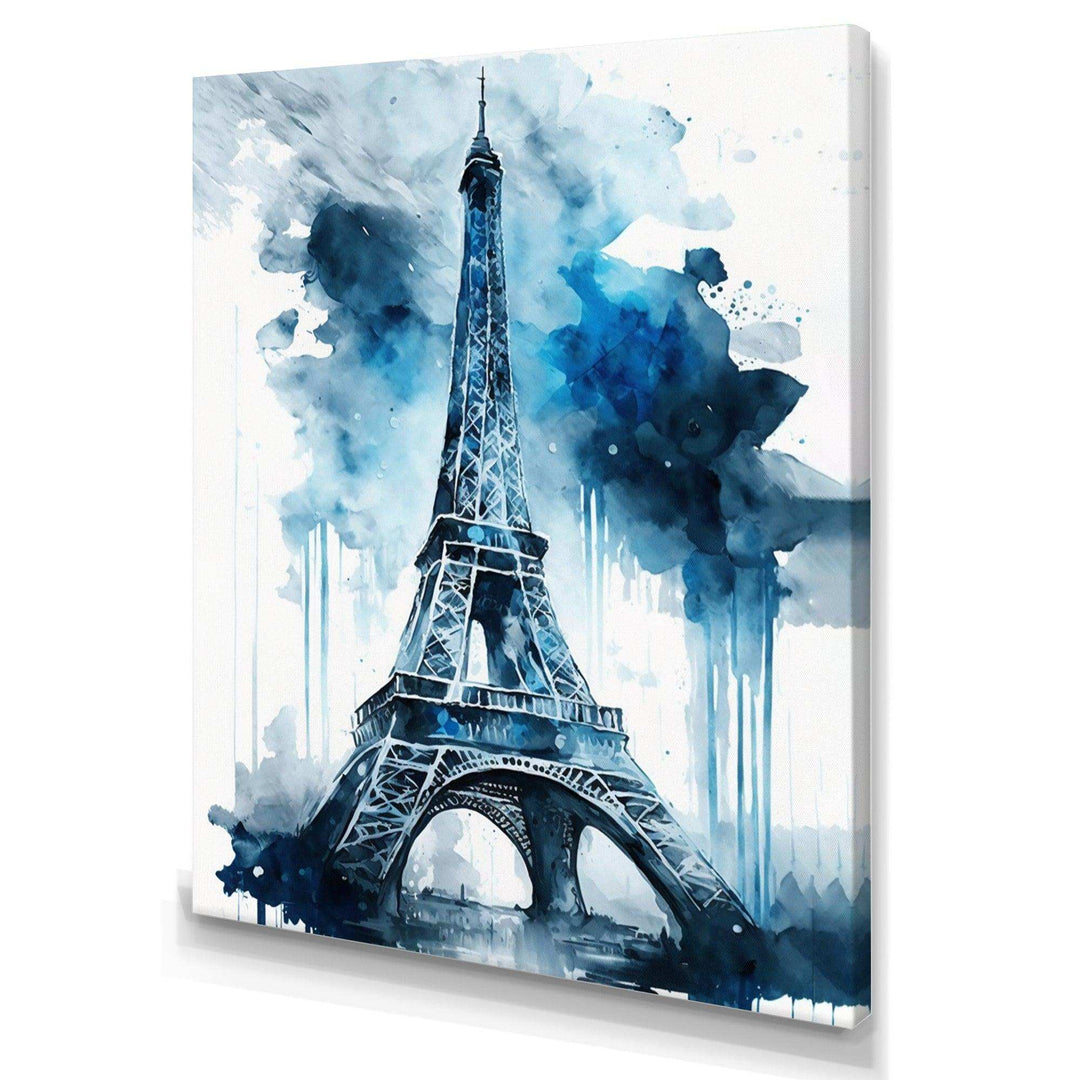 Paris Eiflel Tower Grey And Blue