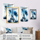 Paris Eiflel Tower Grey And Blue