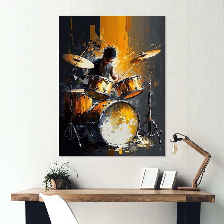 Drummer On Stage