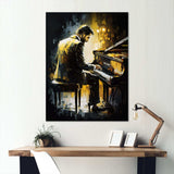 Man Playing Piano I