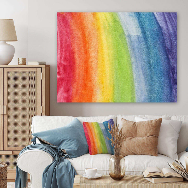 Flowing Rainbow Colors - Modern Wall Art Prints