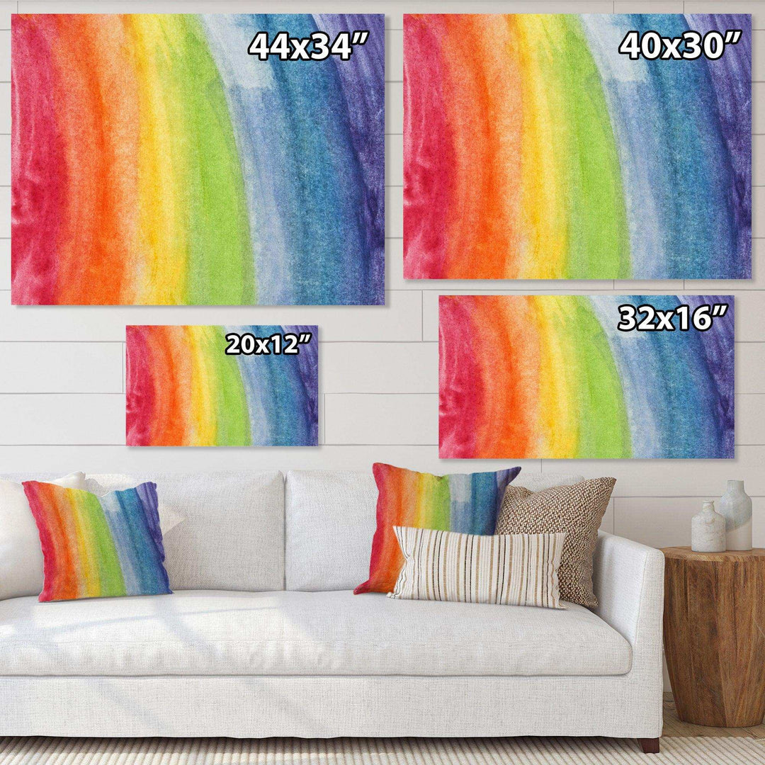 Flowing Rainbow Colors - Modern Wall Art Prints