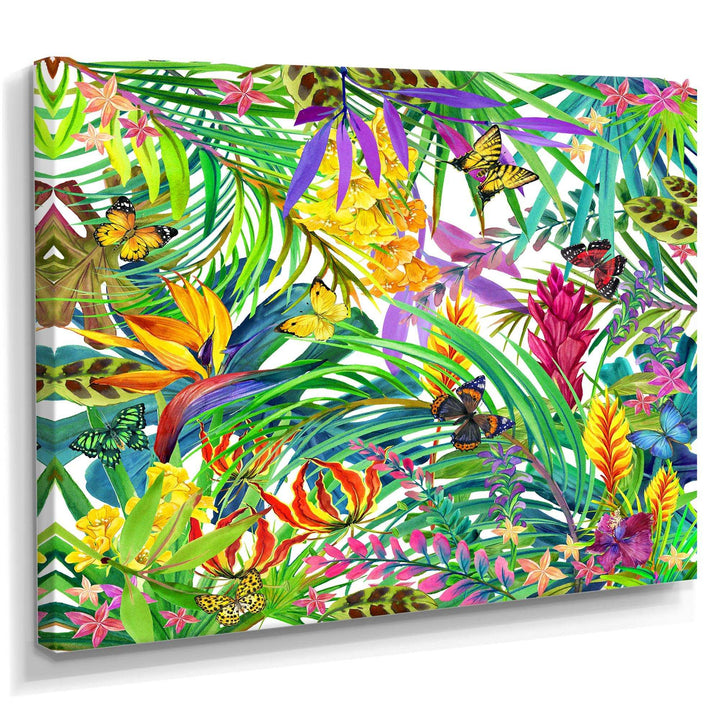 Tropical Leaves and Flowers