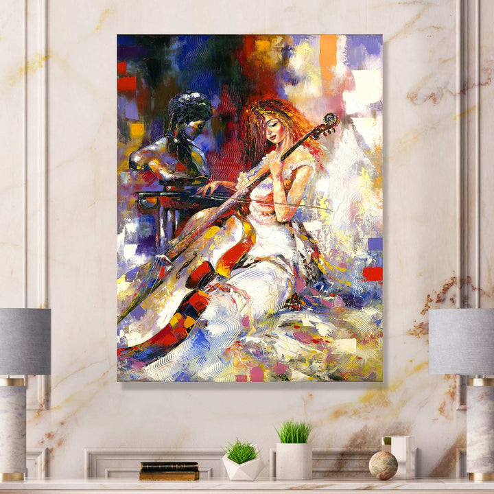 The Guitarists - Modern Living Room Wall Decor