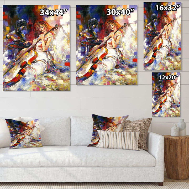 The Guitarists - Modern Living Room Wall Decor