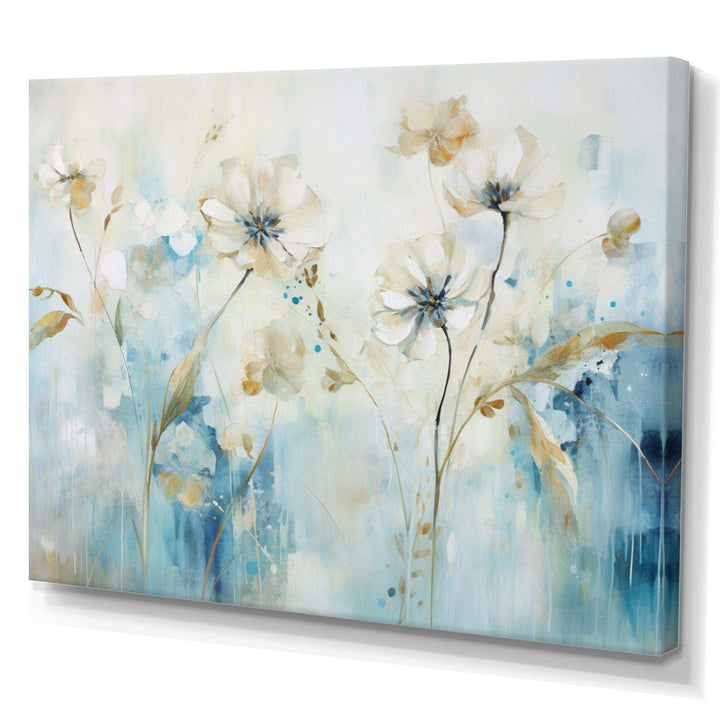 Blue Botanical Garden I - Modern Bedroom Wall Art