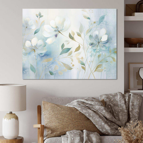 Blue Botanical Rhythms I - Modern Wall Art Prints